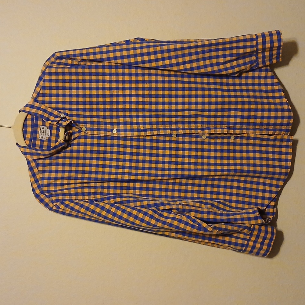 J. Crew Men's Ls Button Down Checked Cotton Shirt… - image 1